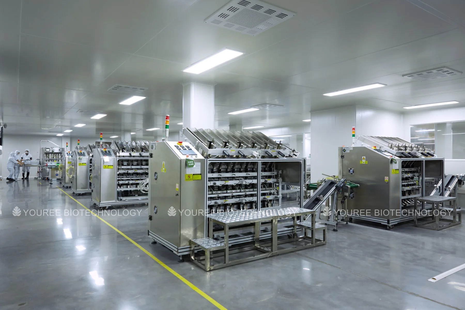 Automated production lines inside the YOUREE manufacturing facility